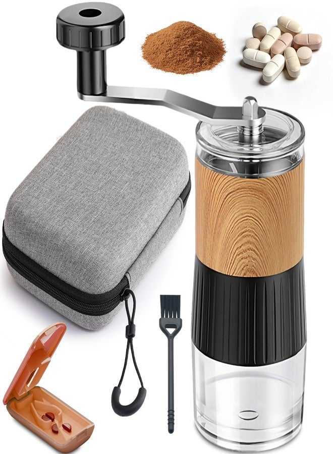 Xylira Pill Crusher, Grind Pills to Fine Powder, with Pill Cutter for Small and Large Medication and Vitamin Tablets with Storage Compartment - Image 1