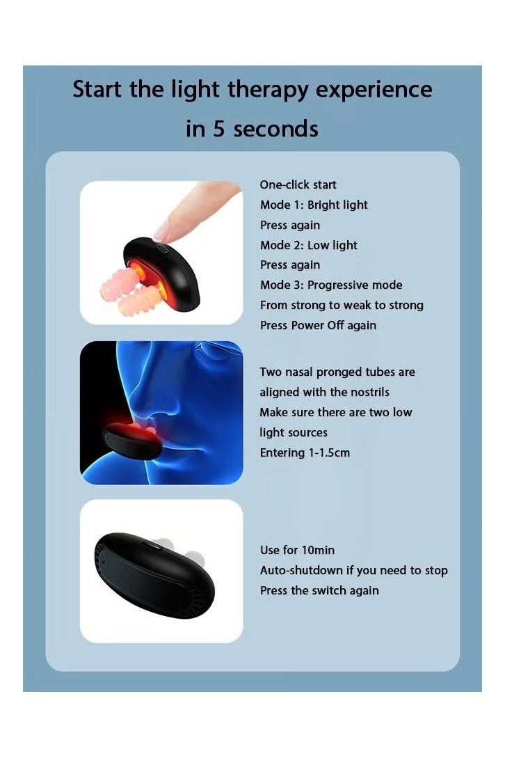 Generic Red Light Nasal Therapy Device, Portable Red Light Therapy for Nose,Red Light Nasal Soothing Device  - Image 4