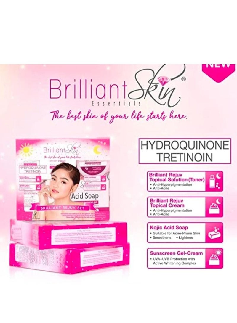 بريليانت سكين مجموعة العناية بالوجه لتجديد البشرة