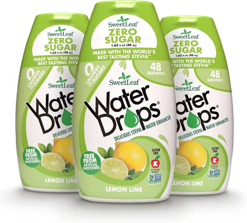 SweetLeaf Water Drops Lemon Lime - Pack of 3 - Image 1