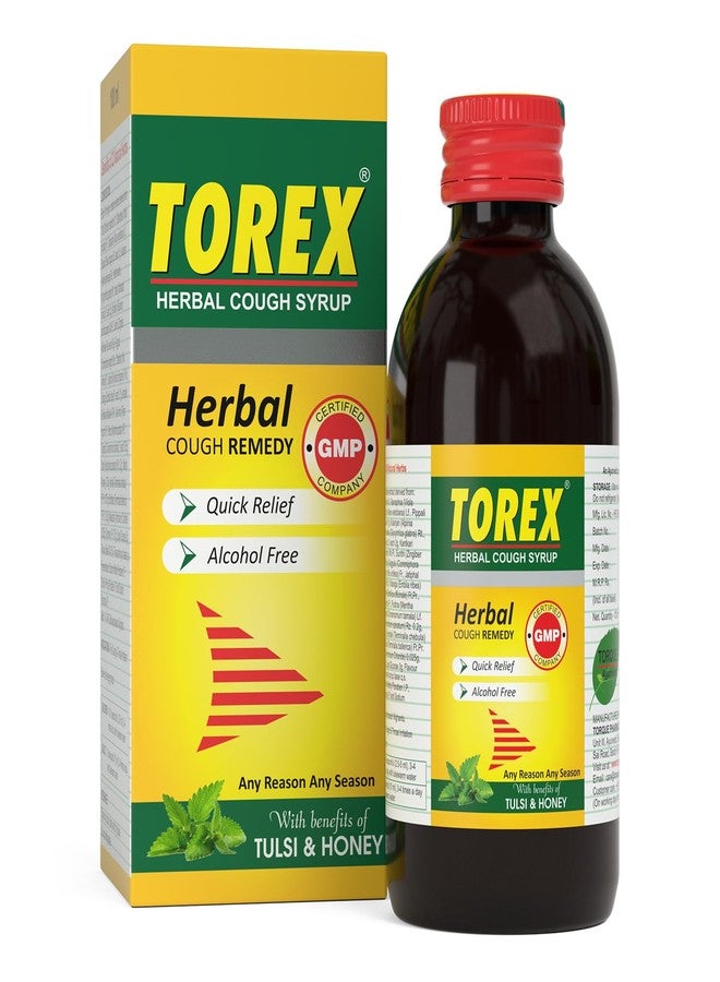 Torex Herbal Cough Syrup Ayurvedic Cough Relief Syrup with Tulsi and Honey 100% Ayurvedic Provides Instant Relief from Cough, Cold & Sore Throat-100ml (Pack of 2) - Image 2