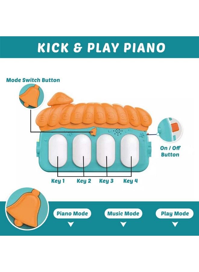 Wembley Play Gym For Babies Play Mat New Born Baby Products Hanging Toy Gifts Kick&Playing Piano Activity For Infant Boys&Girls Made In India Multi Color - Image 5