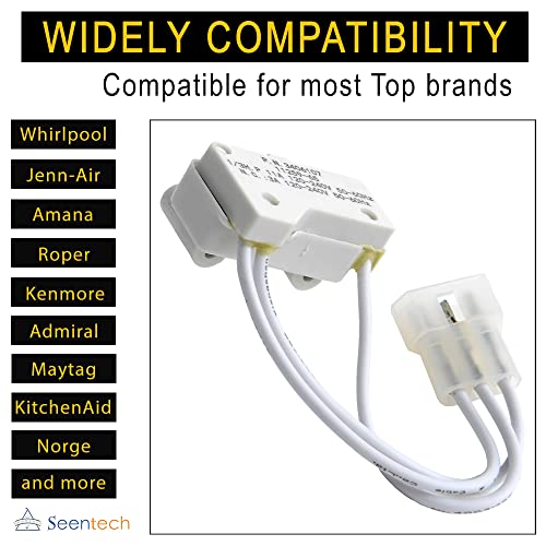 Seentech 3406107 Dryer Door Switch Replacement by Seentech - Exact for Kenmore & Whirlpool Dryers - Replaces Part Numbers 3406101, 3406109, PS11741701, AP6008561,WP3406107, 3405100, 3405101, 3406100 (Pack 1) - Image 2