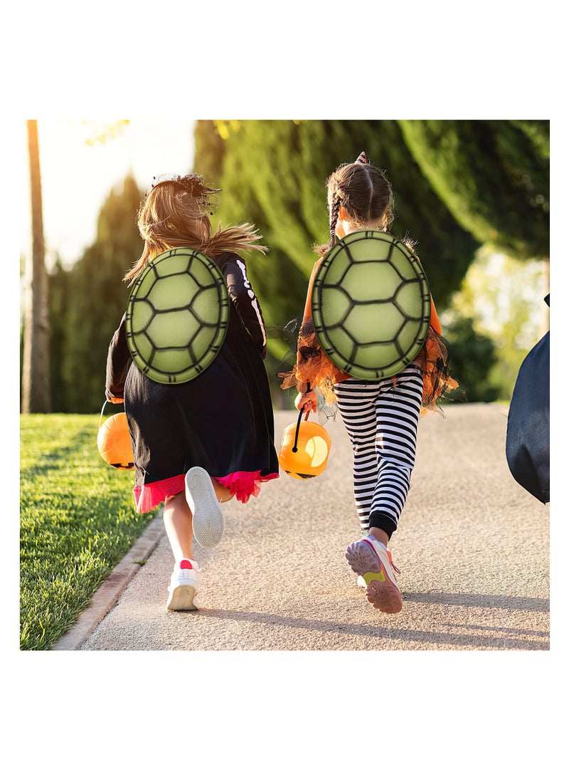 KASTWAVE 2Pcs Turtle Costumes, Turtle Shell Party Cosplay Costume for Ninja Turtle, EVA Turtle Shell Backpack for Kids Adults Holiday Fancy Dress Up Costume Accessories - Image 4