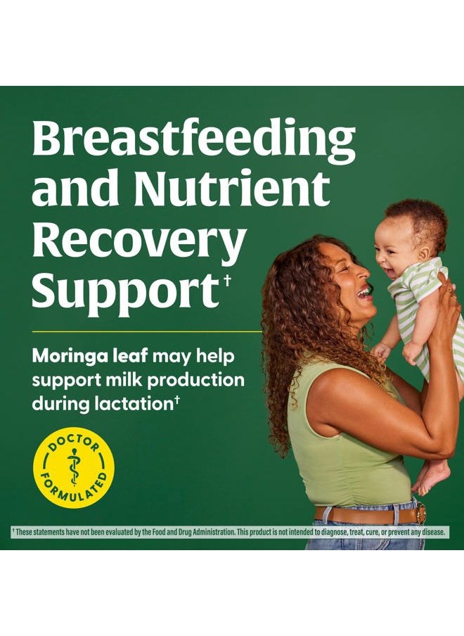 MegaFood Baby & Me 2 Postnatal Vitamins for Breastfeeding Moms with Folate (Folic Acid Natural Form), Choline, Iodine, Vitamin D, Moringa Leaf and More - 60 Tabs (30 Servings)  - Image 5