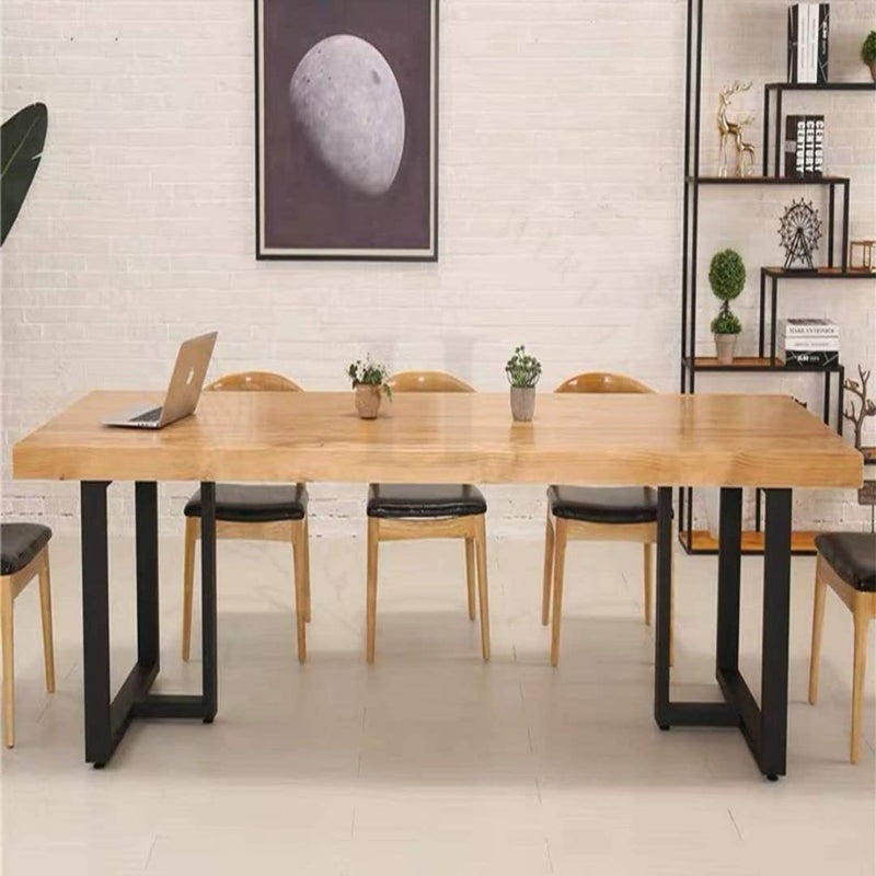 HIRVALL Legs for TableCoffee Center Table Leg Base Metal Industrial Style H71 cm W5 cm and L45CM Set of 2 Black Color T Shape - Image 3