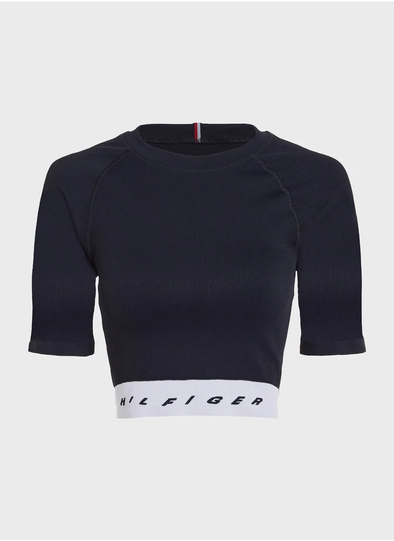 TOMMY HILFIGER Slim Seamless Cropped T-Shirt