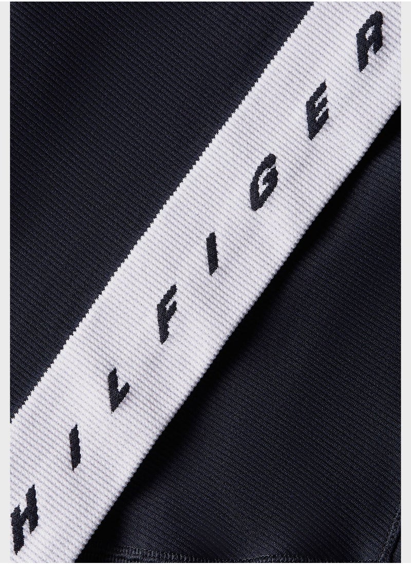 TOMMY HILFIGER - Slim Seamless Cropped T-Shirt - Image 1