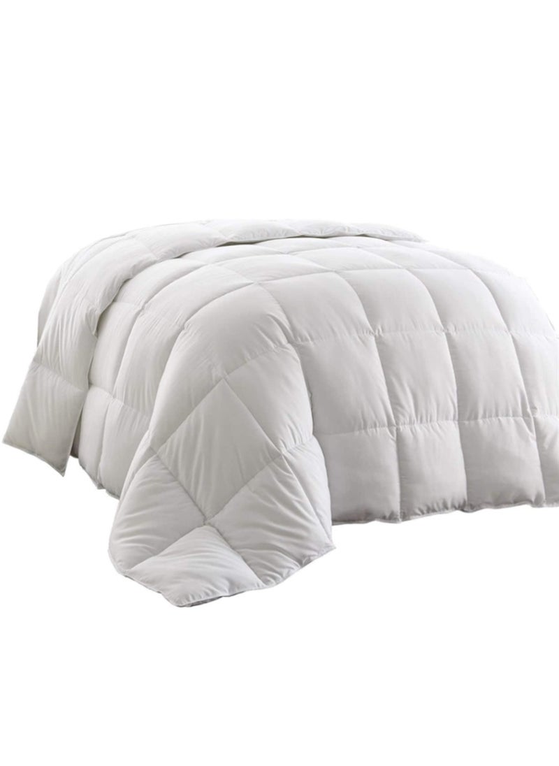 Blueberry - Solid Microfibre Duvet Fillers Microfiber White 150x200cm - Image 1