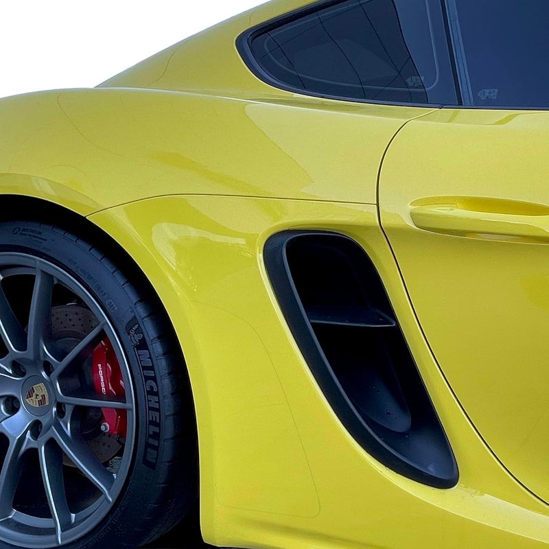 شريط فينيلي شفاف من Stone Guard متوافق مع سيارات Porsche Boxster/Cayman طراز 718 (2017–2025) وفيلم الحماية PPF من 3M | شرائط تزيين للجانبين الأيسر والأيمن للسيارة - Image 1