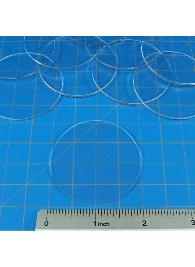 LITKO - LITKO Clear Miniature Bases, Circular 2 Inch, 1.5mm Clear (10) - Image 1
