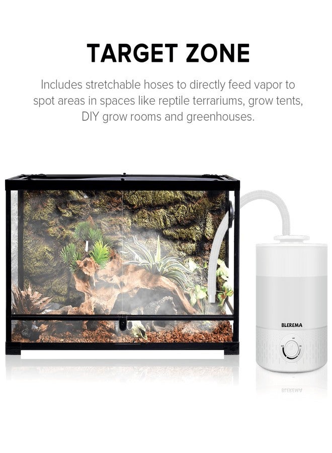 BLEREMA No Leak Reptile Fogger Humidifier Mister for Reptile Tank, 3L Top-Fill Terrarium Humidifier with Hose - Ideal for Snakes, Tortoises, Chameleons and Ball Python, BLEREMA Reptile humidifiers - Image 4