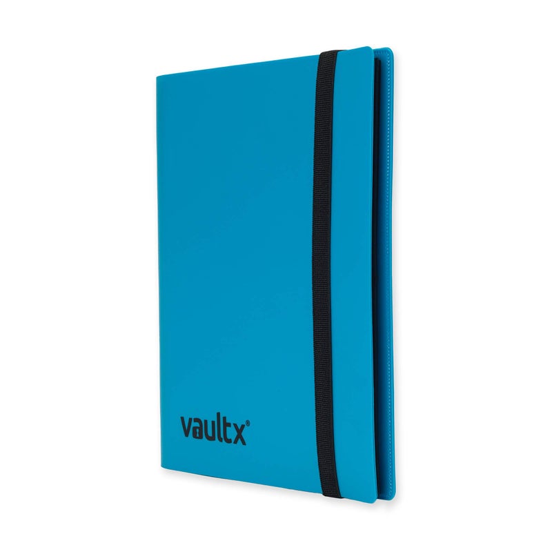 Vault X 4 Pocket Trading Card Strap Binder, 160 cards, Standard, 20 Side-Loading Pages, Folder for Collectible Card Games, Sports, TCG (Blue) - Image 4