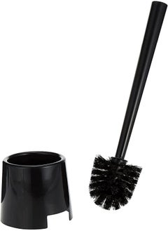 Generic Toilet Brush and Holder , Toilet Bowl Brush and Holder with Long Handle,  Durable PP Bristles, Modern RV Bathroom Accessories, Deep Cleaning, Wall mountable （Black）  - Image 1