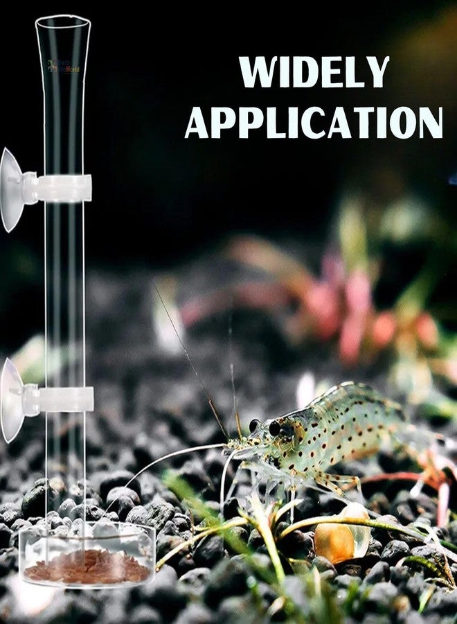 مغذي أسماك وروبيان لحوض السمك VAYINATO® (35 سم) أنبوب زجاجي شفاف مع كوب شفط - تغذية سهلة ونظيفة لأسماك صحية من Petzlifeworld - Image 4