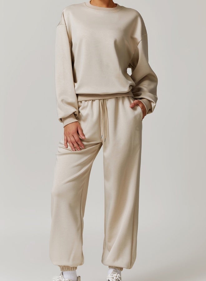 KAWN.YOGA Womens Mid Waist Oversized Wide Leg Joggers  - Image 2