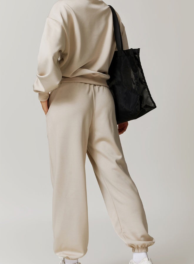 KAWN.YOGA Womens Mid Waist Oversized Wide Leg Joggers  - Image 4