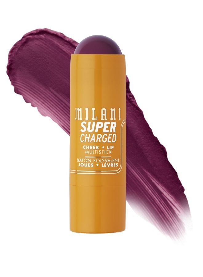 Milani Supercharged Cheek + Lip Multistick 140: Berry Bolt | Creamy, Blendable, Multi-Use Makeup Stick for Lips & Cheeks | Hydrating, Lightweight Formula | Buildable Color & Natural Finish - Image 1