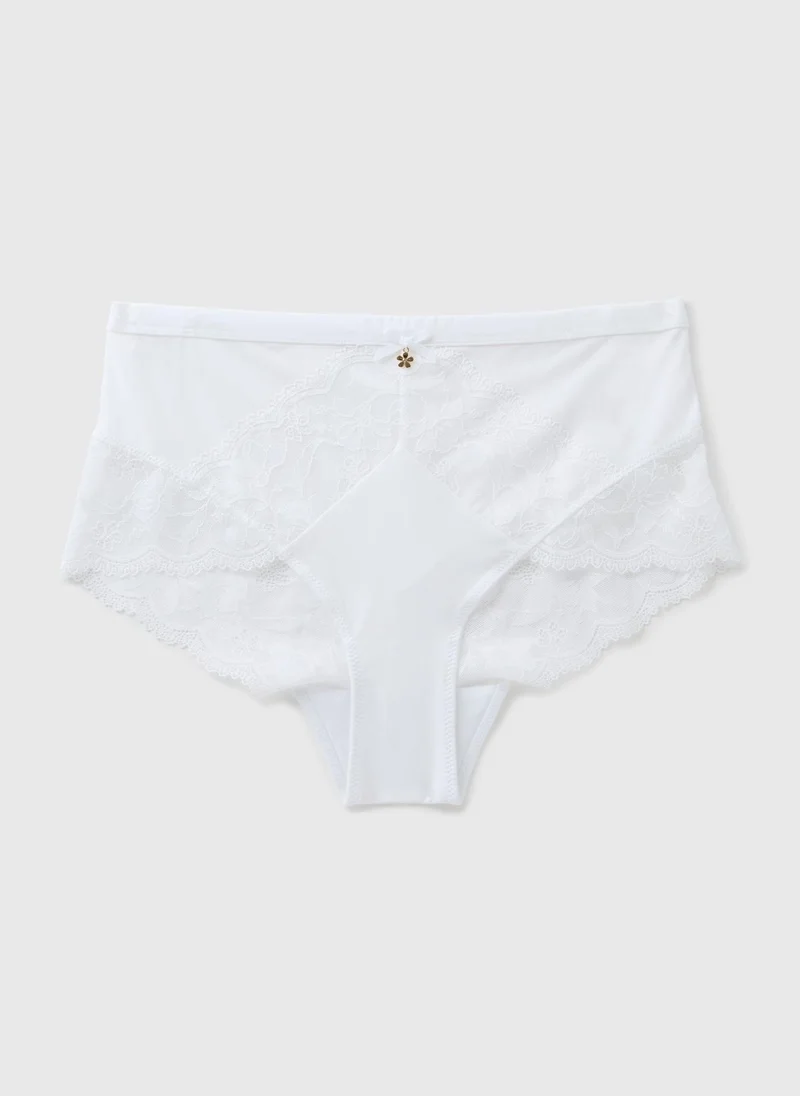 Matalan White Comfort Midi Knickers