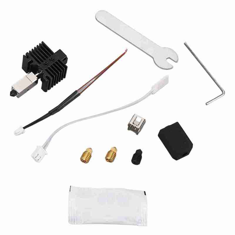Extruder Kit: Metal CuCrZr 500℃ Heating Block - Detachable Design Sagging Prevention Nozzle for 3D Printer Setup Operation - Image 2