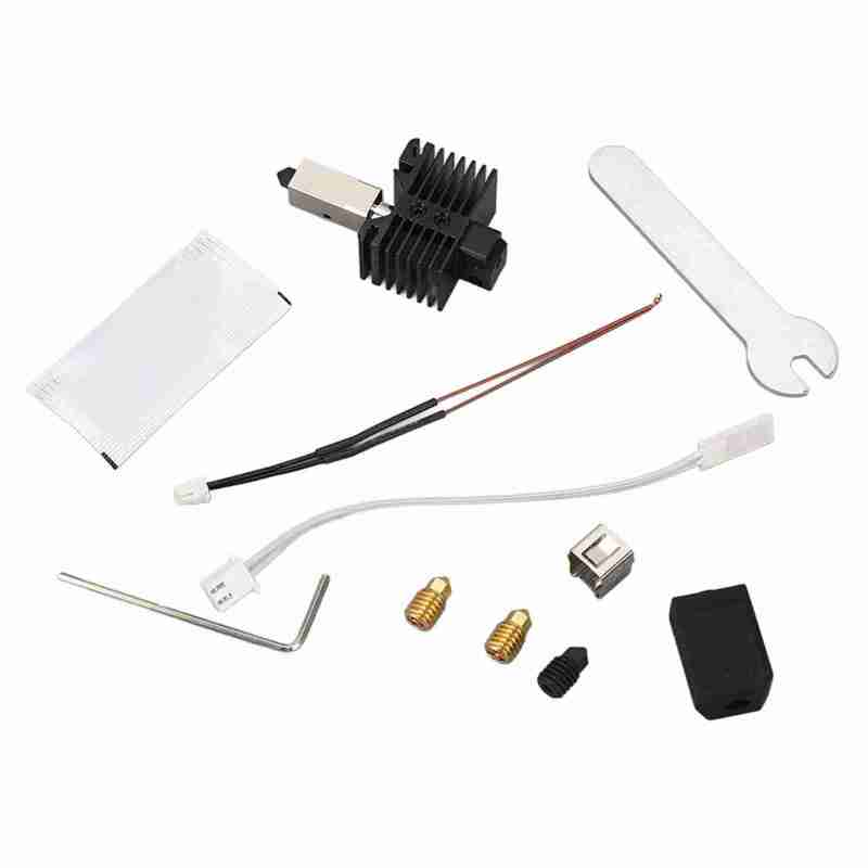 Extruder Kit: Metal CuCrZr 500℃ Heating Block - Detachable Design Sagging Prevention Nozzle for 3D Printer Setup Operation - Image 1