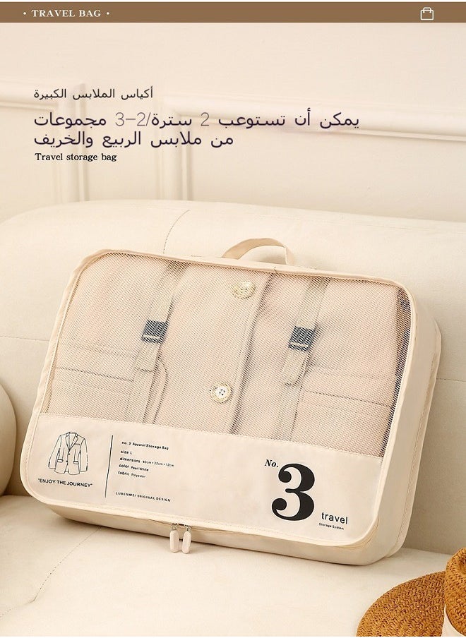ماركة غير محددة مجموعة من سبع حقائب تخزين، حقيبة تنظيم محمولة للسفر للأعمال، مقاومة للماء ومتعددة الوظائف  - Image 5