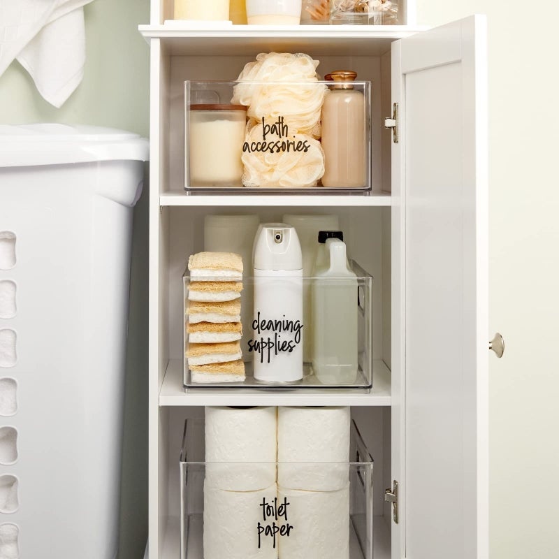 Talented Kitchen Laundry Labels for Jars & Containers - 141 Count, White Vinyl, Modern Script - Laundry Room Organization & Kitchen Organization with Food Container Labels and Water-Resistant Adhesive - Image 3