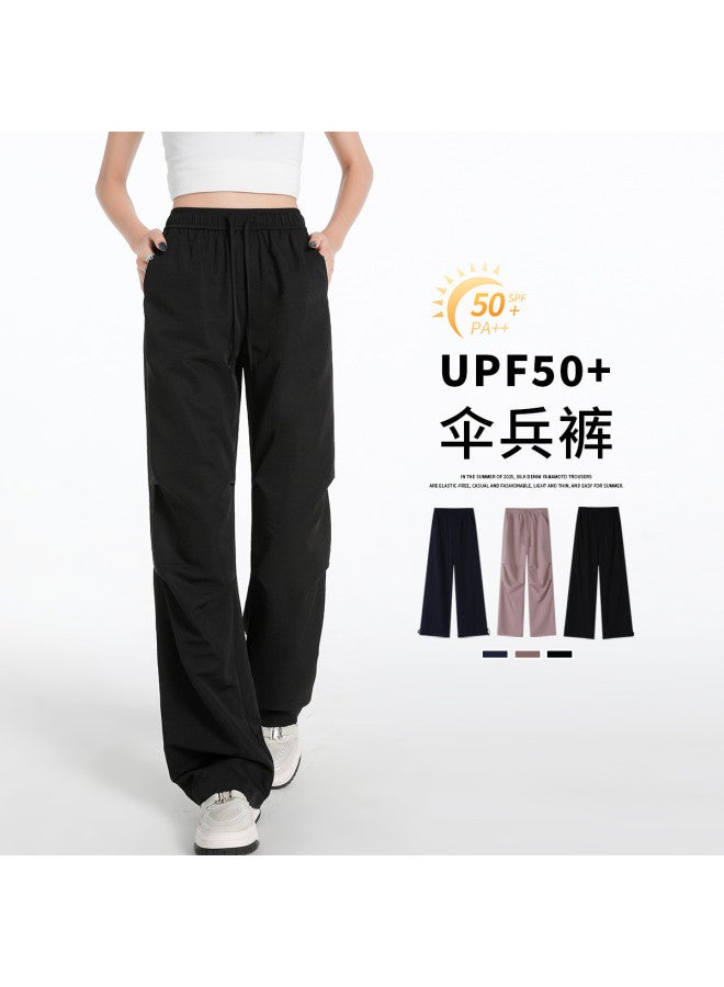 Hstyle women's Parachute Cargo Pants - 2025 Summer Outdoor Casual Wide-leg Trousers - Image 2