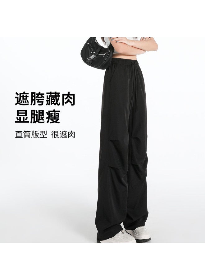 Hstyle women's Parachute Cargo Pants - 2025 Summer Outdoor Casual Wide-leg Trousers - Image 3