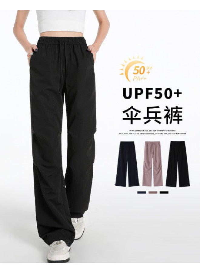 Hstyle women's Parachute Cargo Pants - 2025 Summer Outdoor Casual Wide-leg Trousers - Image 1