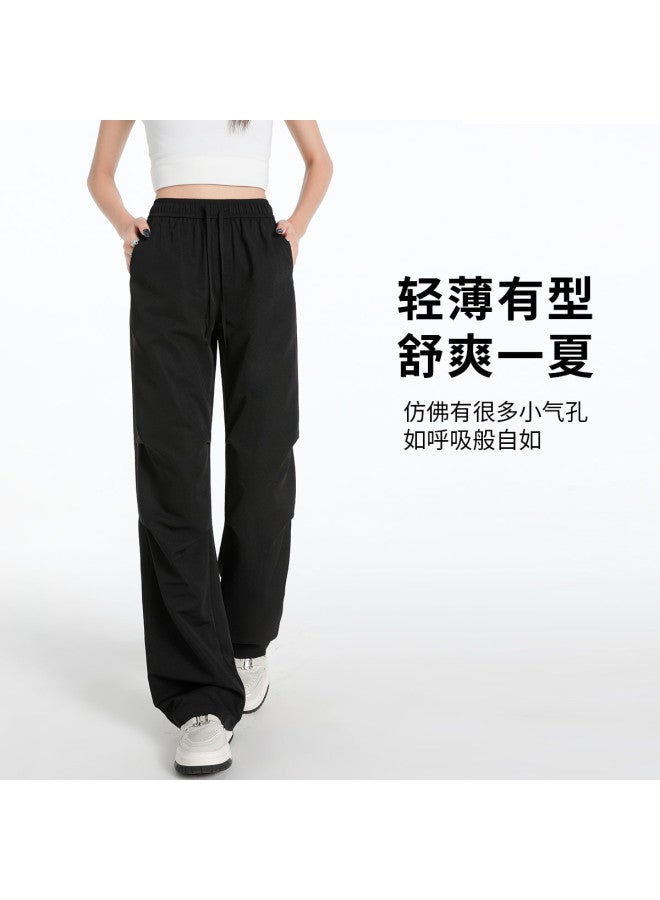 Hstyle women's Parachute Cargo Pants - 2025 Summer Outdoor Casual Wide-leg Trousers - Image 4