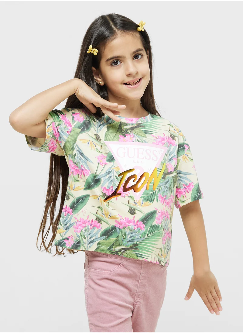 جس Kids Logo T-Shirt