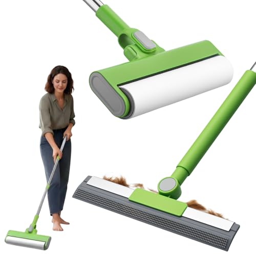 MXF Pet Hair Remover Kit - Including Carpet Rake & Large Lint Roller, 2 in 1 Pet Hair Removal Tool Cat Dog Fur Rakes Scraper Carpet Broom for Carpets, Rugs, Mats, Pet Beds - Image 1