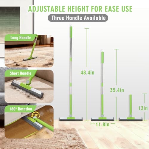 MXF Pet Hair Remover Kit - Including Carpet Rake & Large Lint Roller, 2 in 1 Pet Hair Removal Tool Cat Dog Fur Rakes Scraper Carpet Broom for Carpets, Rugs, Mats, Pet Beds - Image 3