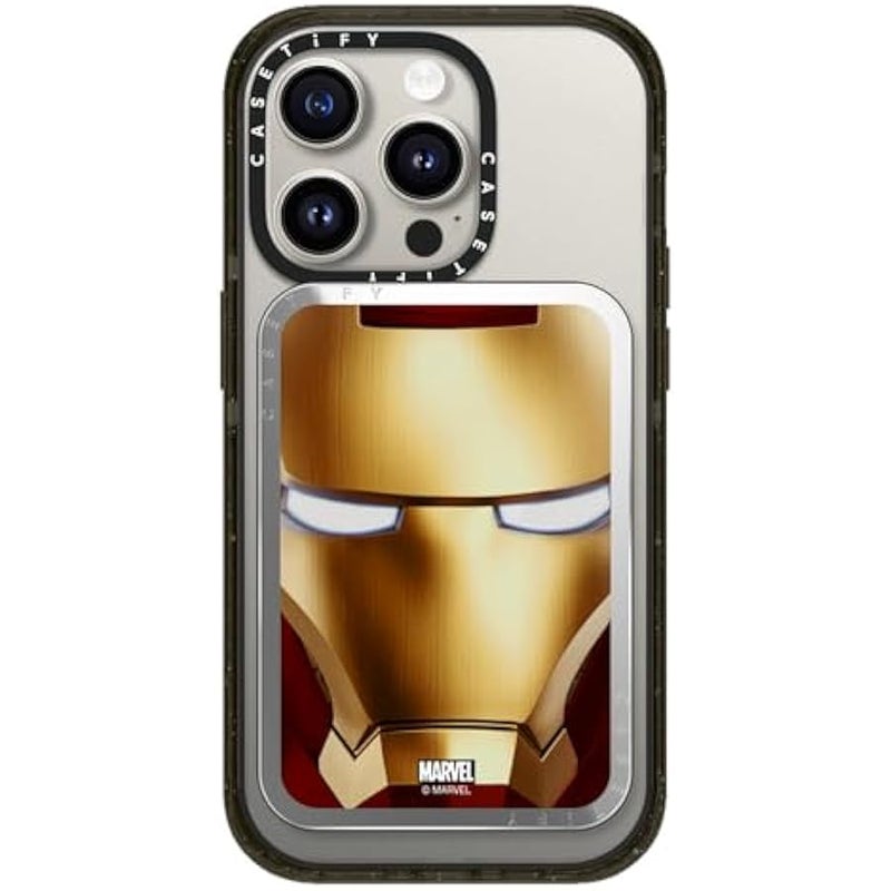Casetify Snappy Card Holder Stand Compatible with Magsafe - Iron Man Mask - Image 2