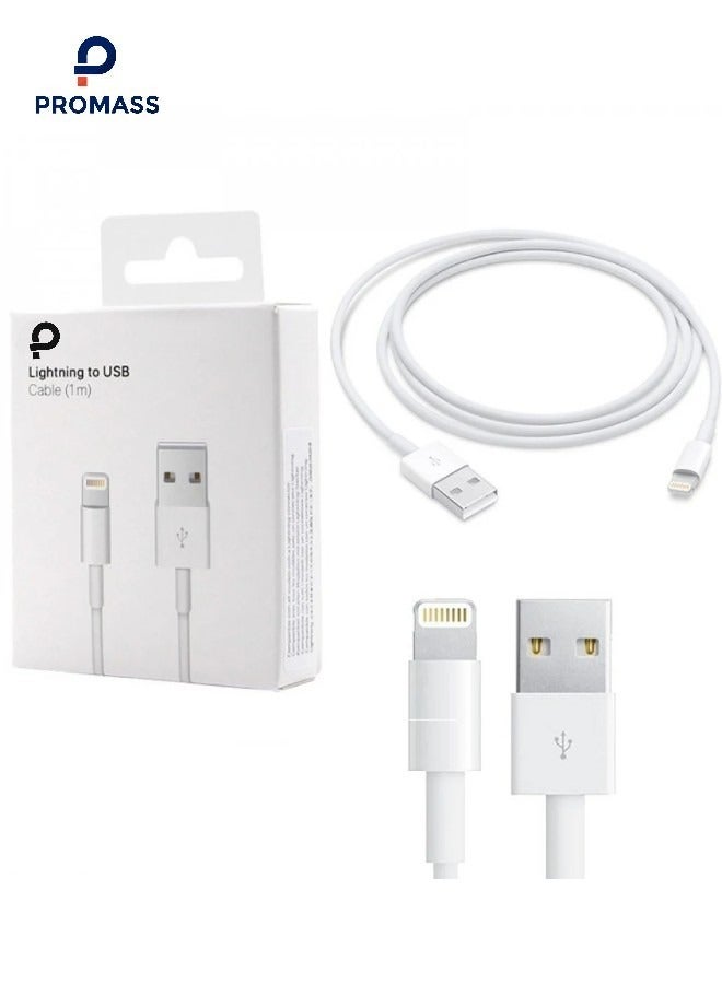 PROMASS 1M iPhone Charger Cable [MFi Certified] Lightning Cable iPhone Cable 2.4A Lightning Cord Compatible with iPhone 14/14 Pro/14 Plus/14 Pro Max iPhone 13 Pro 12 Pro Max 11 XS 7 Plus 6S ipad Pro - Image 1