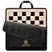a&a AA 1725 Professional Wooden Chess Board with Storage BagEbony Wood Maple Inlay 175 Squares wNotation - Image 2