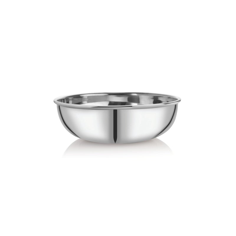 EMBASSY Premium 18G Plain Tasla (Kadhai Without Handle), Size 9, 16.5 cms, 700 ml, Heavy/Thick, Stainless Steel - Image 3