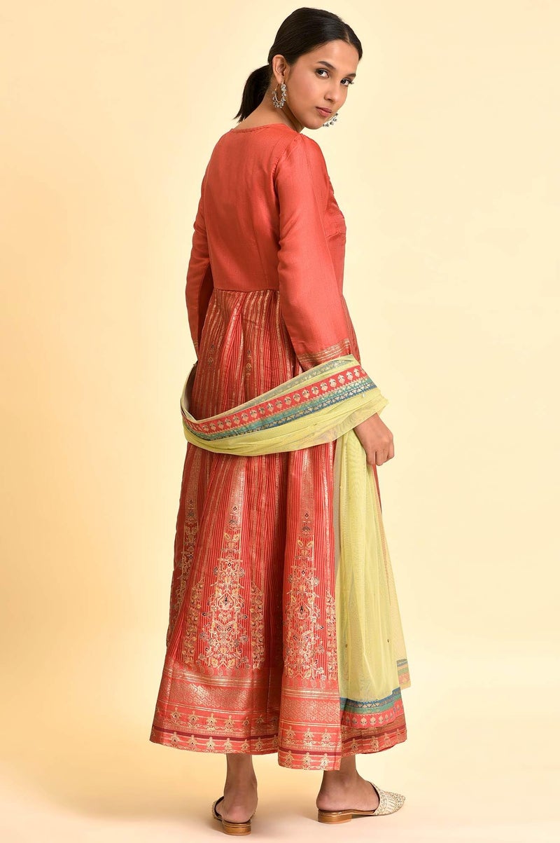Wishful Women Fit And Flare Maxi By W Dress & Dupatta_23Fesp11186-119421_M, Assorted - Image 2