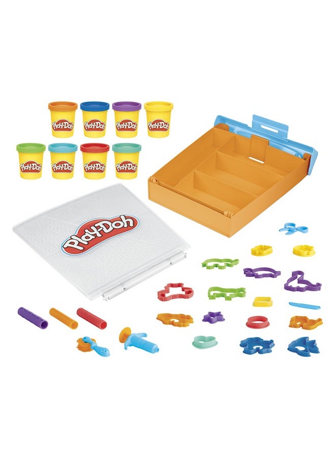 Play-Doh - مجموعة تخزين حيوانات متخيلة، 22 ملحقات، أنشطة الحرف والفنون للأطفال من عمر 3 سنوات فما فوق، ألعاب حيوانات - Image 1