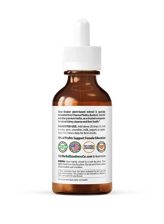 Herbal Goodness Break Those Stones Baby - Kidney Cleanse Detox and Liver Detox Health Herbal Supplement, Chanca Piedra (Kidney Stone Breaker), Dandelion Root Supplement, Milk Thistle - 2 Fl. Oz - Image 2