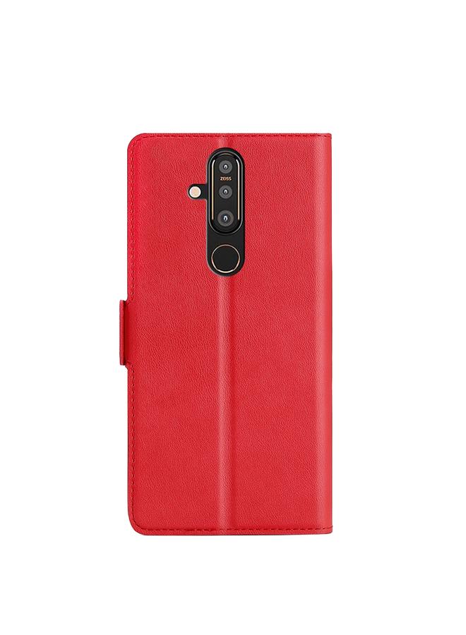 erorex Case For Nokia 8.1 Plus / X71 Ultra-thin Voltage Side Buckle PU + TPU Leather Phone Case - Image 3