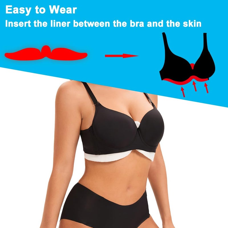 KimYoung Brushed Cotton on Both Sides - Bra Liners for Sweating Rash Boob Sweat Liner Cotton Pads â€“ 3PCS - Image 5