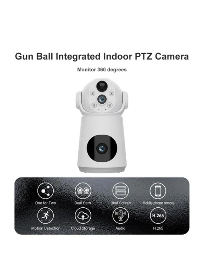 كروني كاميرا مراقبة لاسلكية كروني Vqs003wifi بدقة 4 ميجابكسل، تعمل بالبطارية، مزودة بخاصية واي فاي، مع كشف الحركة، ورؤية ليلية، وصوت ثنائي الاتجاه، ومراقبة منزلية - Image 5