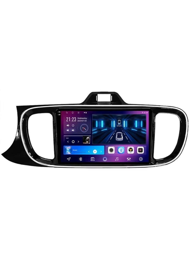 2022-2017 Kia Pegas  screen Screen This modern, high-tech screen adds comfort and distinction to your driving experience. It allows you to view your trip information clearly and in high definition, and provides an easy way to communicate with the world around you. This screen features superior performance and innovative technology, making it an ideal choice for those looking to enhance their driving experience.