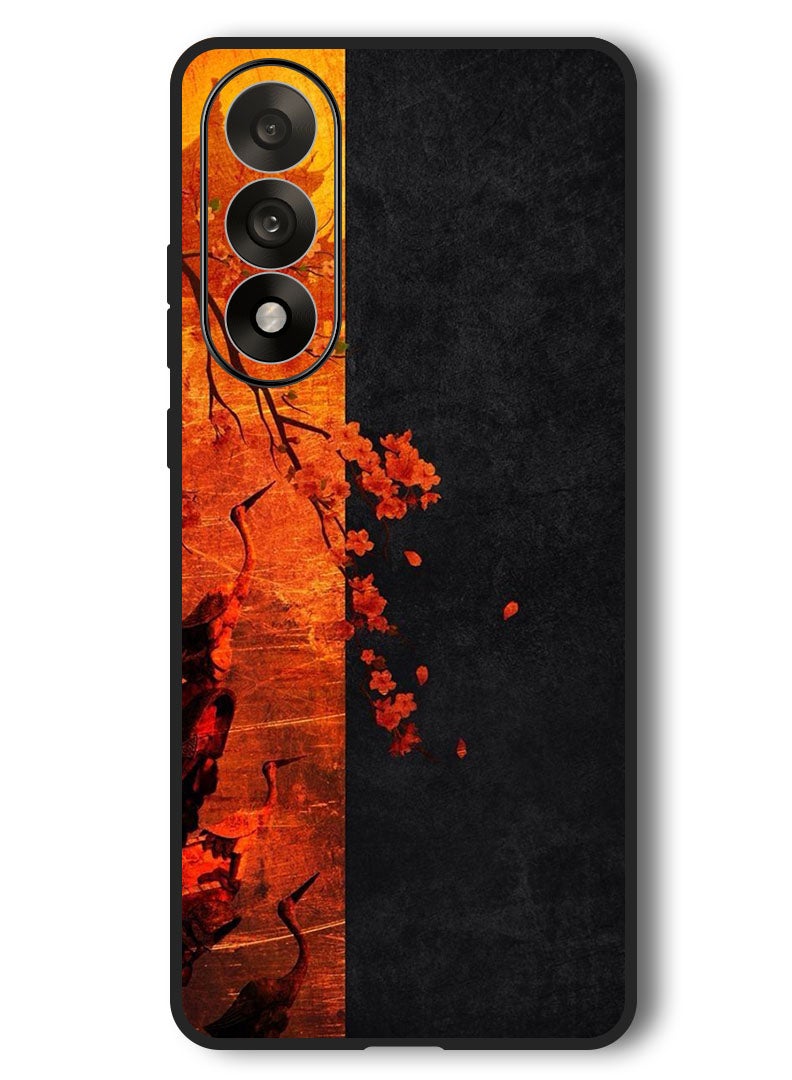 Theodor Case Compatible with OnePlus Nord 5 6.83 Inch Protection Shockproof Bumper Cover Flower Abstract 4 - Image 1
