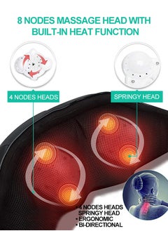 Medcursor Neck Massager, Electric Neck and Back Massager with Heat, Portable Deep Tissue 3D Kneading Pillow for Muscle Pain Relief, Home, Office Use, Mothers Day Gifts  - Image 3