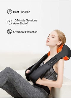Medcursor Neck Massager, Electric Neck and Back Massager with Heat, Portable Deep Tissue 3D Kneading Pillow for Muscle Pain Relief, Home, Office Use, Mothers Day Gifts  - Image 5