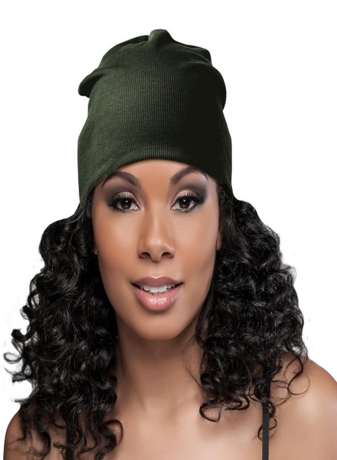 Evolve Satin Soc Olive Large (Satin-Lined Style Cap) - Image 4