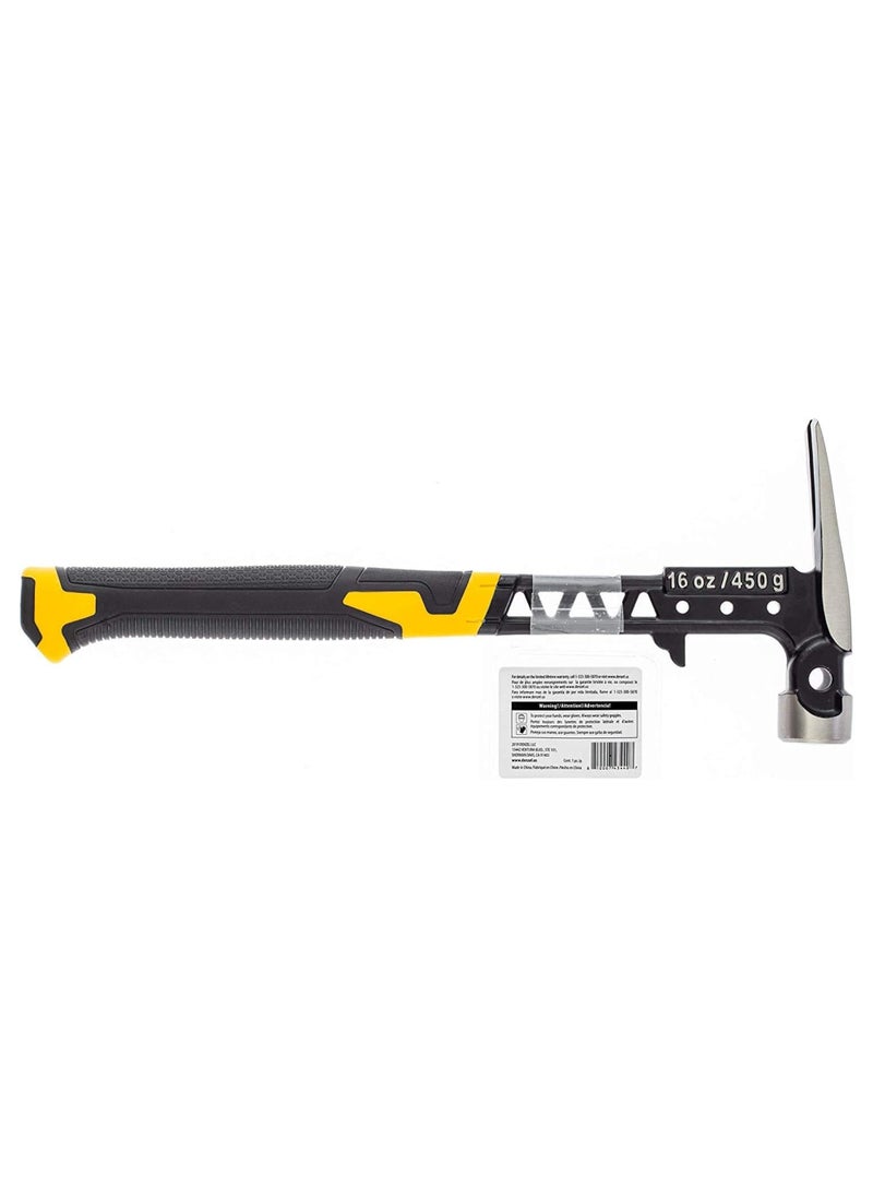 denzeL DENZEL 16-ounce Nailing Hammer Magnet Pane with Comfort Rubber Grip (7710467)  - Image 5